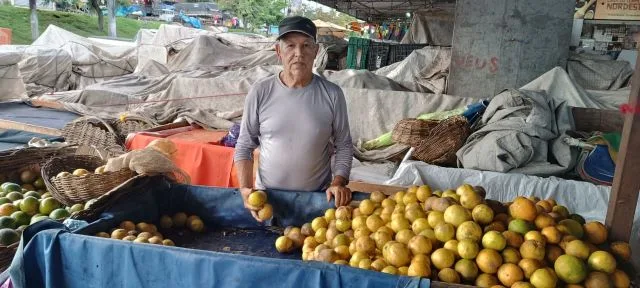 João Santana, vendedor de laranja no Centro de Abastecimento