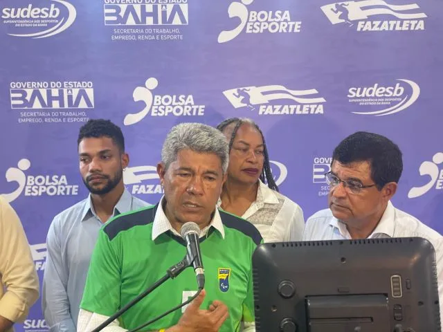 Governador Jerônimo Rodrigues no lançamento do programa Bolsa Esporte