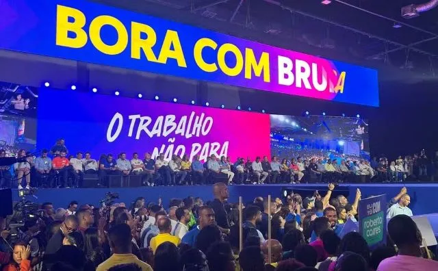 convenção partidária evento político lançamento da candidatura de Bruno Reis Partido União Brasil