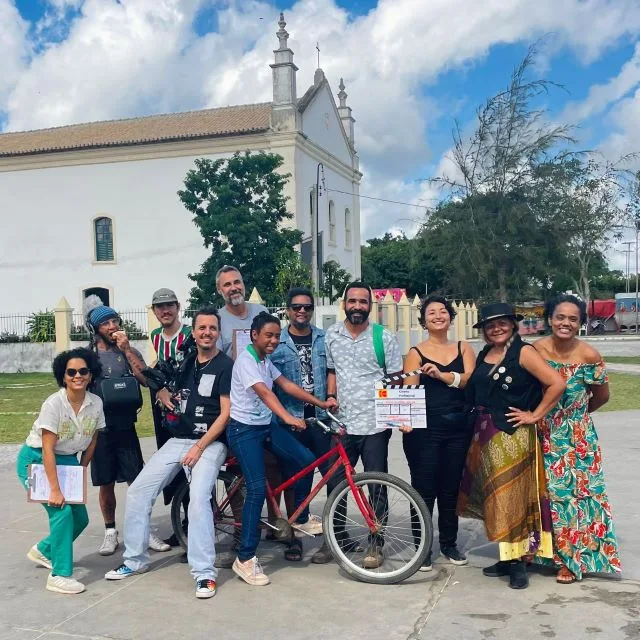 pessoas reunidas curta filme maria Quitéria equipe de produção