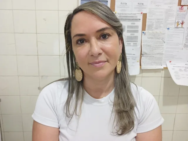 Enfermeira Sheila Milena Leite, coordenadora da Unidade Básica de Saúde