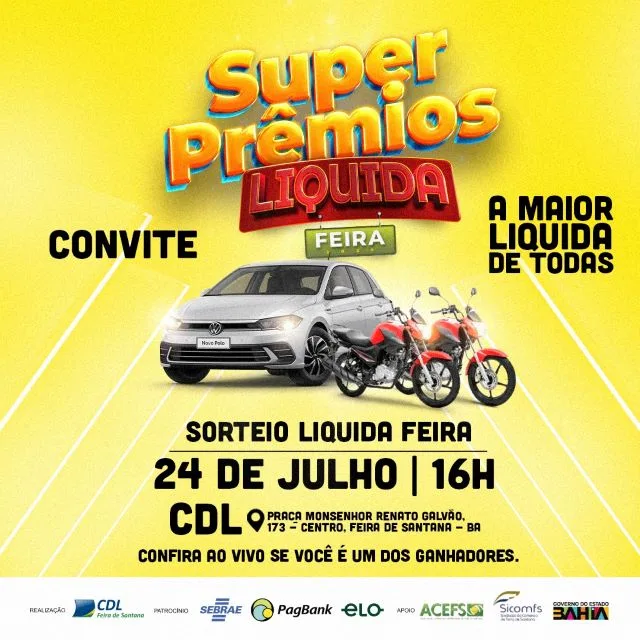 Sorteio da campanha Super Prêmios e Liquida Feira